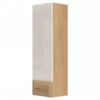 Vitrína Gala VK35-1K/GL lakované pacific walnut/beige Vitrína Gala VK35-1K/GL lakované pacific walnut/beige