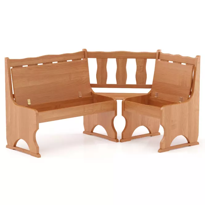 Rohová lavica borovica NR101-150x86x110 jelša,3