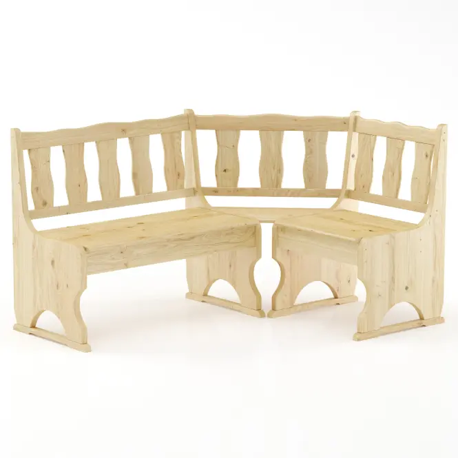Rohová lavica borovica NR103-150x86x120 surová,2