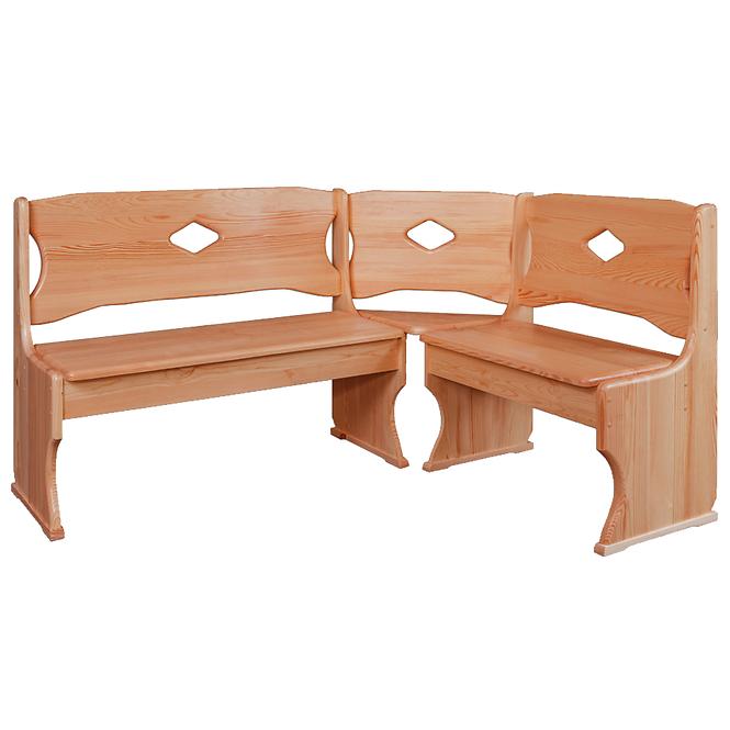 Rohová lavica borovica NR103-150x86x120 jelša
