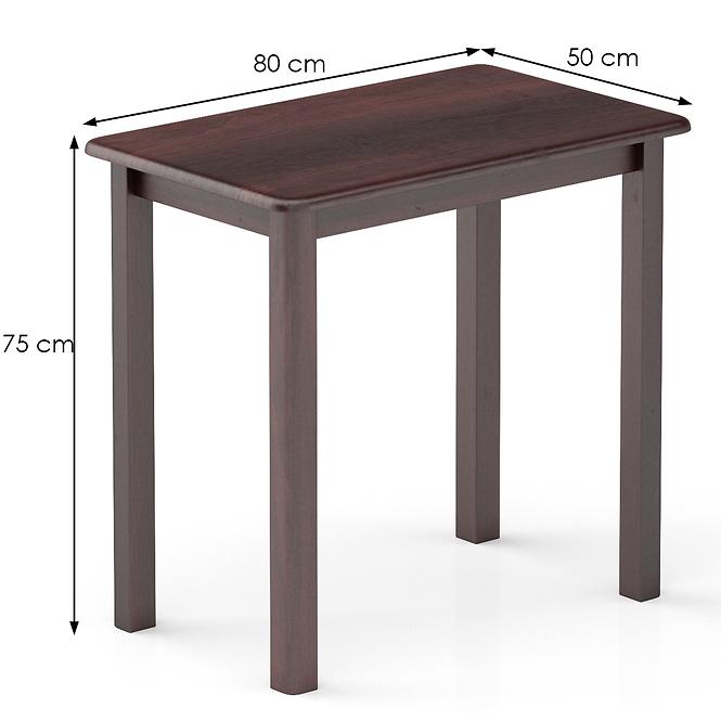 Stôl borovica ST104-80x75x50 orech