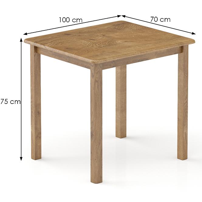 Stôl borovica ST104-100x75x70 dub