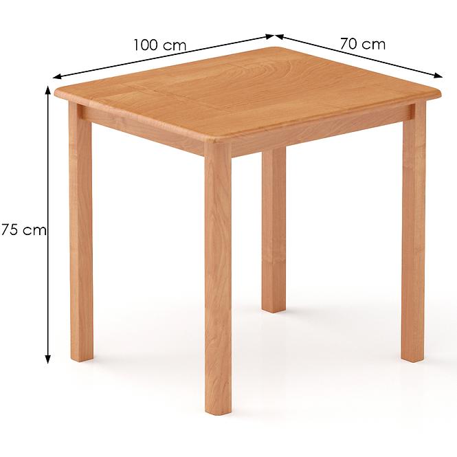 Stôl borovica ST104-100x75x70 jelša