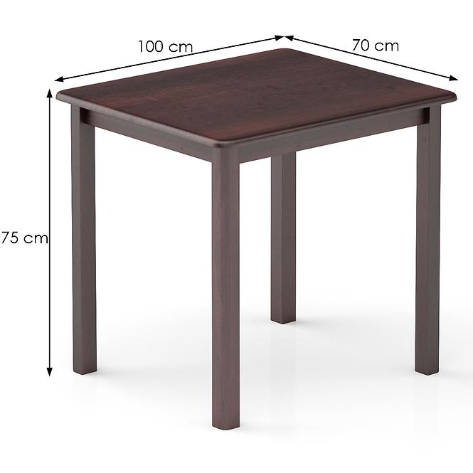 Stôl borovica ST104-100x75x70 orech