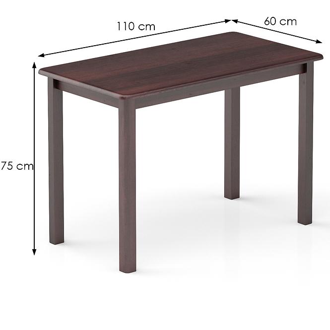 Stôl borovica ST104-110x75x60 orech