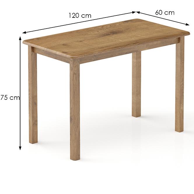 Stôl borovica ST104-120x75x60 dub