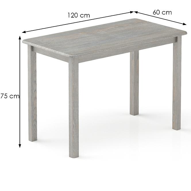Stôl borovica ST104-120x75x60 grey
