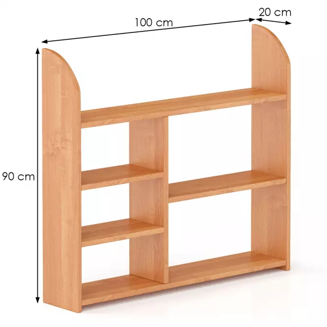 Polička borovica PK107-100x90x20 jelša