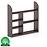 Polička borovica PK107-100x90x20 orech