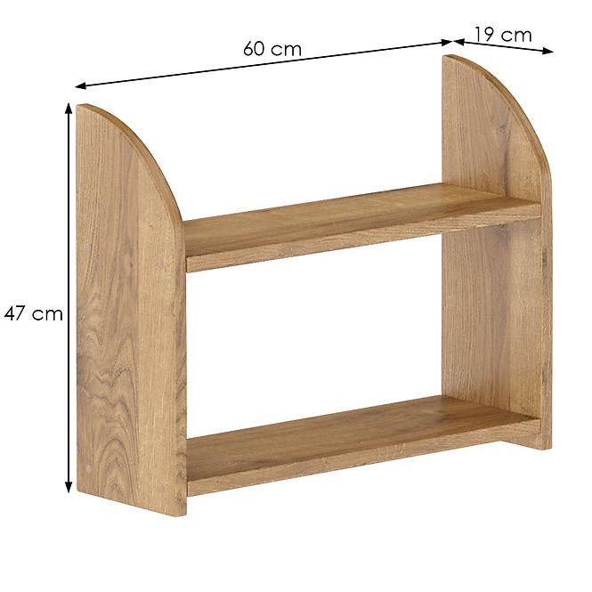 Polička borovica PK109-60x47x19 dub