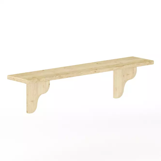 Polička borovica PK120-100x25x20 surová