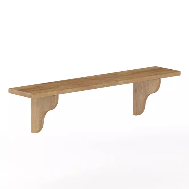 Polička borovica PK120-100x25x20 dub,2