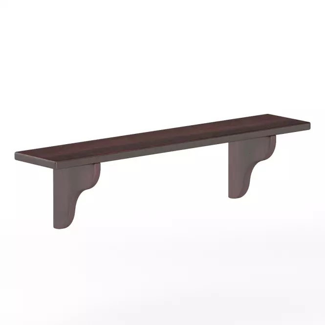 Polička borovica PK120-100x25x20 orech,2