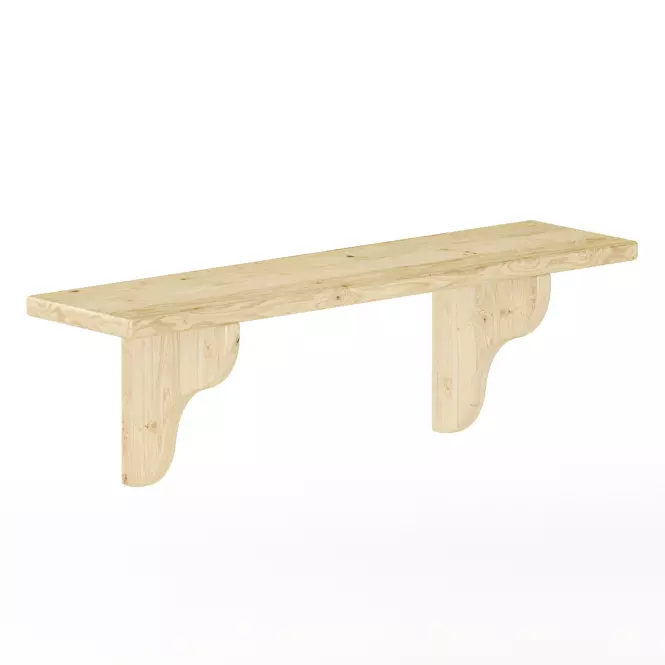 Polička borovica PK121-80x25x20 surová,2