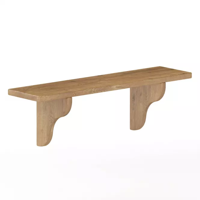 Polička borovica PK121-80x25x20 dub,2