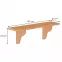 Polička borovica PK121-80x25x20 jelša,3