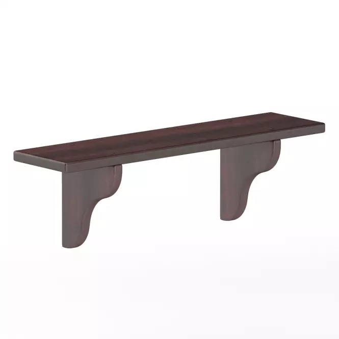 Polička borovica PK121-80x25x20 orech,2