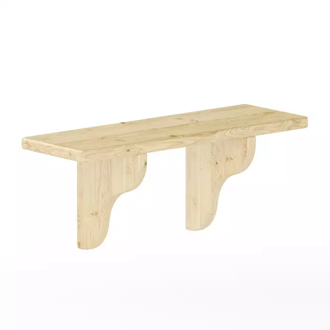 Polička borovica PK122-60x25x20 surová,2