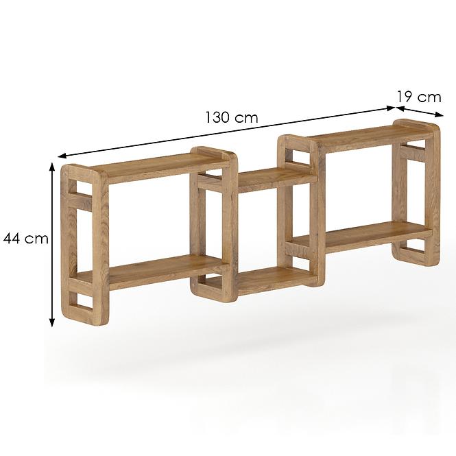 Polička borovica PK103-130x44x19 dub