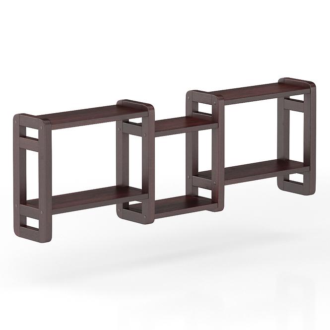 Polička borovica PK103-130x44x19 orech,2