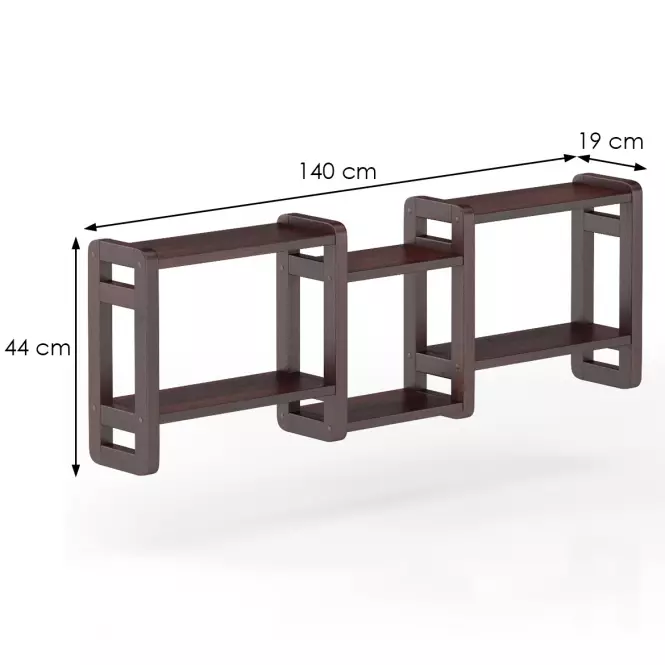 Polička borovica PK103-140x44x19 orech