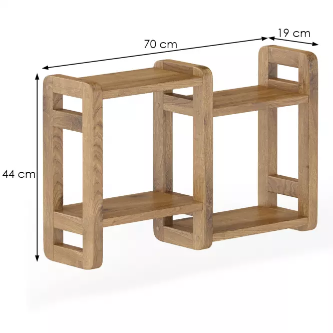 Polička borovica PK104-70x44x19 dub