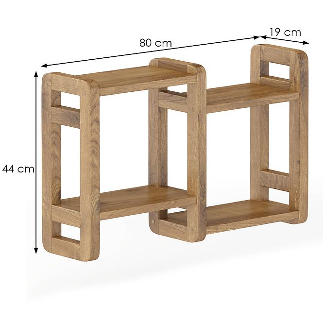 Polička borovica PK104-80x44x19 dub