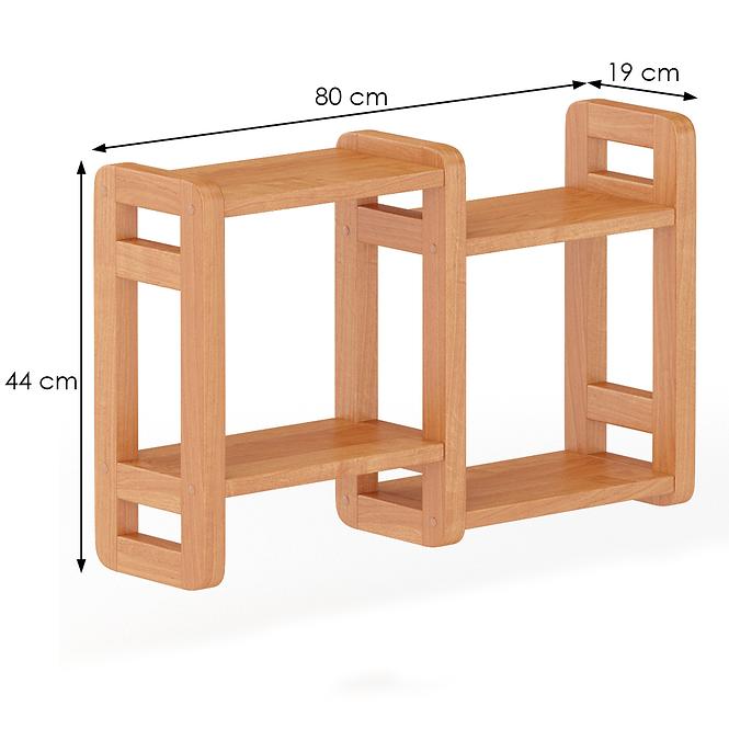 Polička borovica PK104-80x44x19 jelša