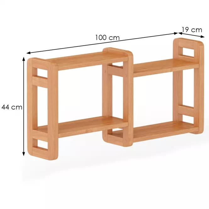 Polička borovica PK104-100x44x19 jelša,3