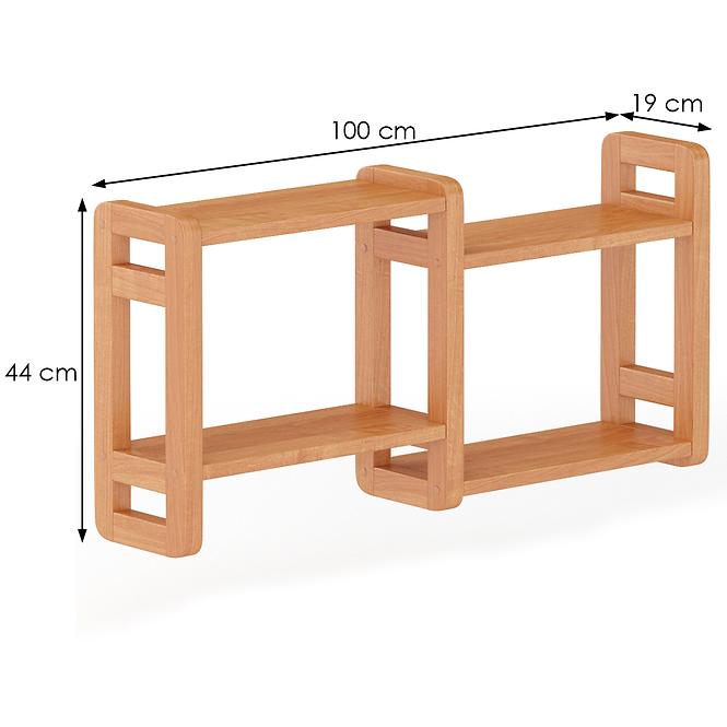 Polička borovica PK104-100x44x19 jelša,3