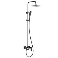 Logon Black sprchovo-vanovy system s funkcia dažďovej sprchy s mechanickou miešačom