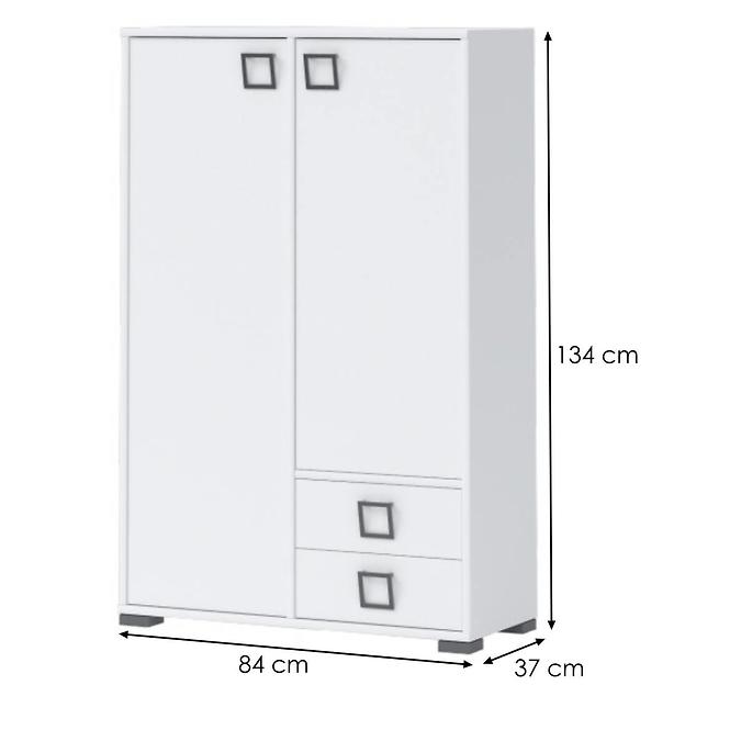 Komoda Kiki K12-BE/KI-15 white/white