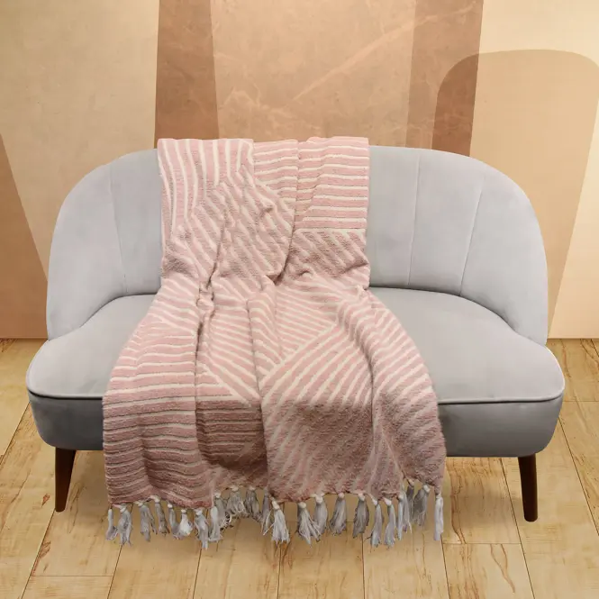 Deka Boho 130x160 svetloružová Merkury Home,2
