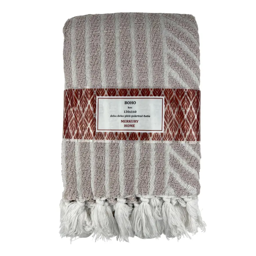 Deka Boho 130x160 svetlosivá Merkury Home