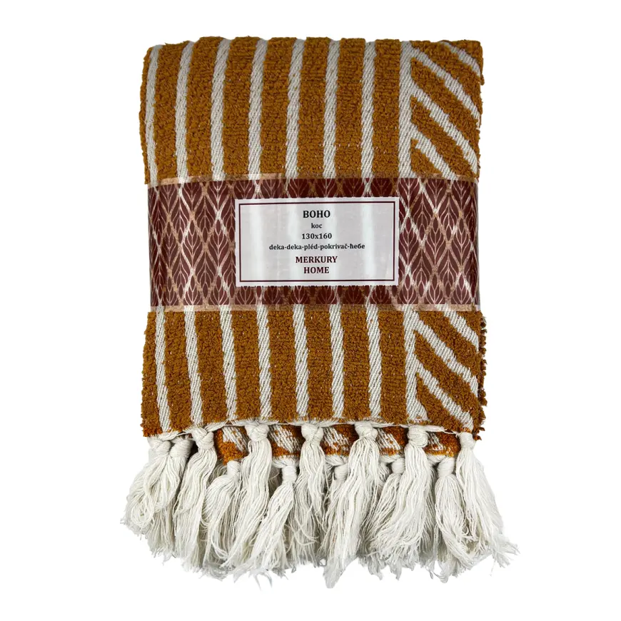 Deka Boho 130x160 horčicová Merkury Home