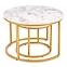 Konferenčný stolík Paola White Marble-Gold,2
