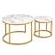 Konferenčný stolík Paola White Marble-Gold,3