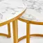 Konferenčný stolík Paola White Marble-Gold,6