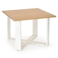 Konferenčný stolík Cross zlatý dub/biela