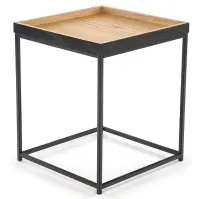 Konferenčný stolík Yava Dub prírodný/čierna