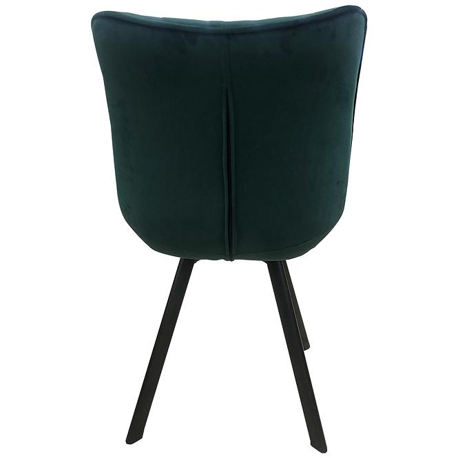 Stolička W132 zelená čierne nohy