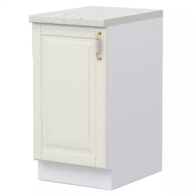 Kuchynská skrinka Evergreen R-45-1K/4 ivorymat