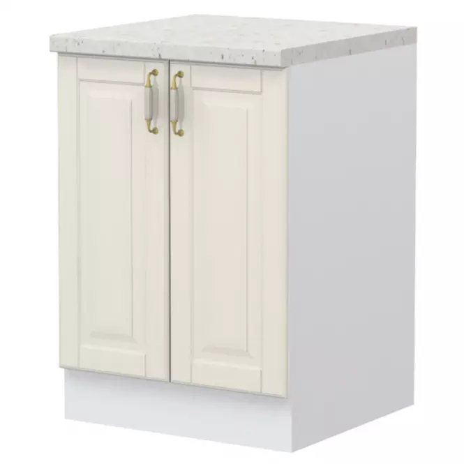 Kuchynská skrinka Evergreen R-60-2K/4 ivorymat