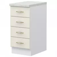 Kuchynská skrinka Evergreen R-40-4F/4 4S  ivory mat