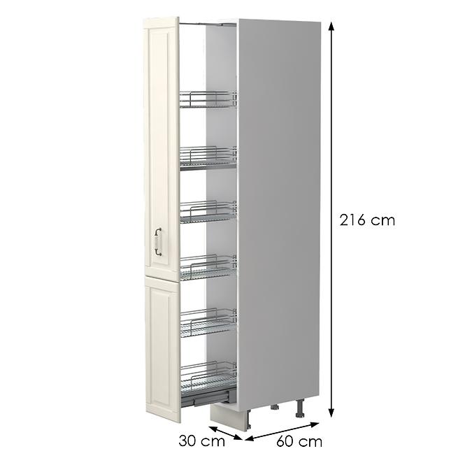 Kuchynská skrinka Evergreen K21-30-1KZ/4 ivorymat