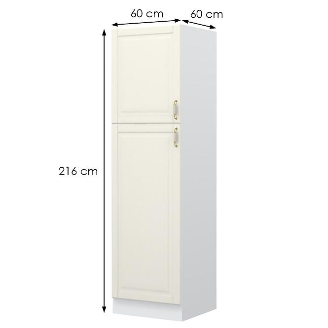 Kuchynská skrinka Evergreen K21-60-2KF/4 ivorymat