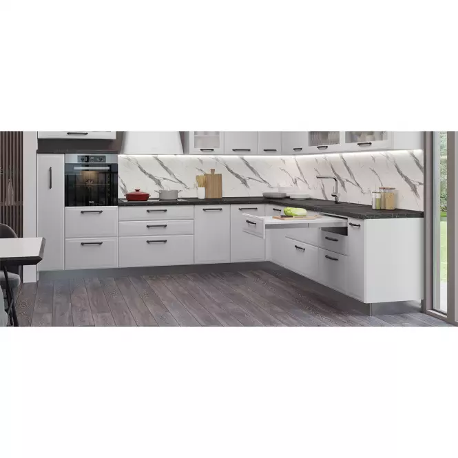 Kuchynská skrinka Evia v7-60-1k/4 pearl grey matná