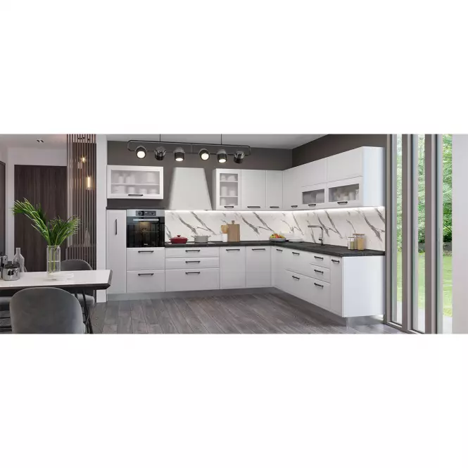 Kuchynská skrinka Evia v7-60-1k/4 pearl grey matná
