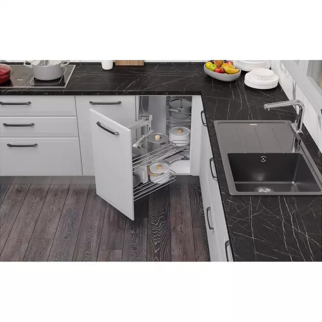 Kuchynská skrinka Evia v7-60-1k/4 pearl grey matná
