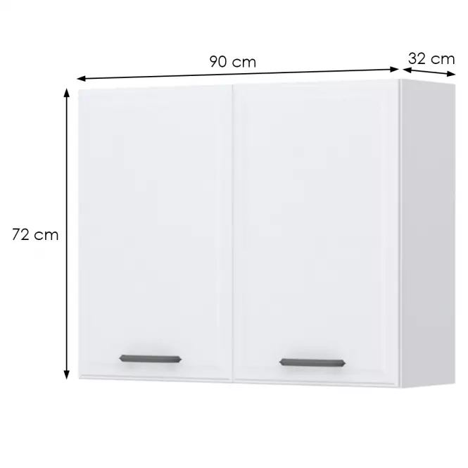 Kuchynská skrinka Evia v7-90-2k/4 pearl grey matná